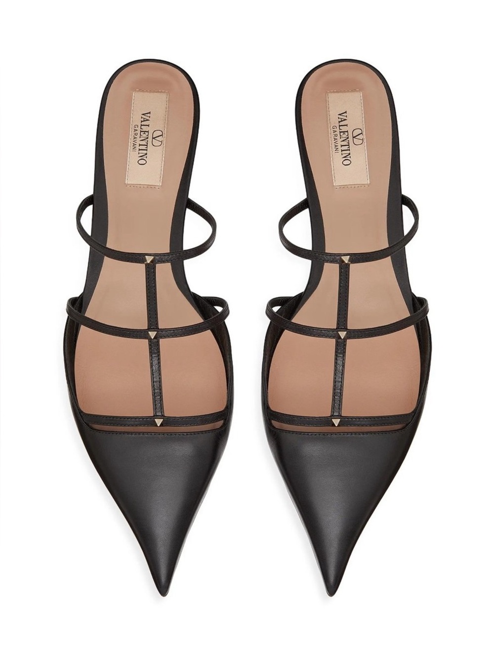 NEW Valentino Garavani 20mm Rockstud Wispy mules